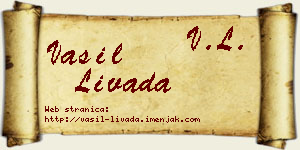 Vasil Livada vizit kartica